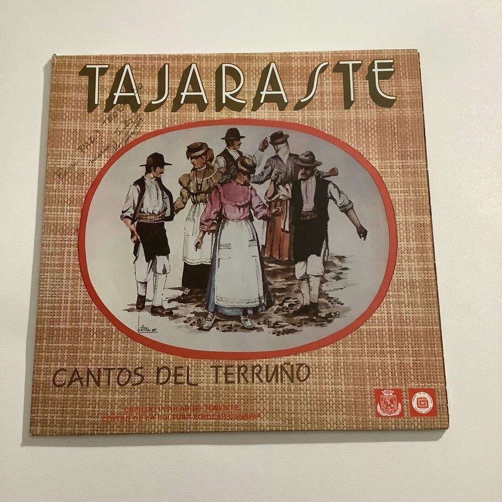 Tajaraste Cantos Del Terruno LP CCPC-D-014 Vinyl VG+ Import Spain Insert Lyrics